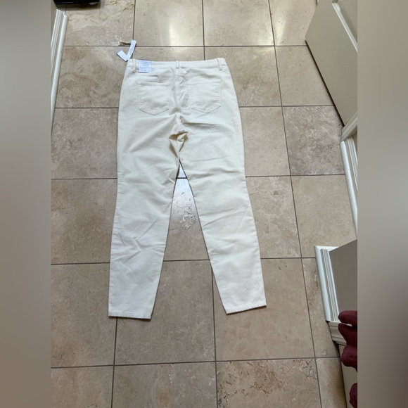 Talbots Corduroy Jeggings Winter White NWT Size 10 - Picture 10 of 11